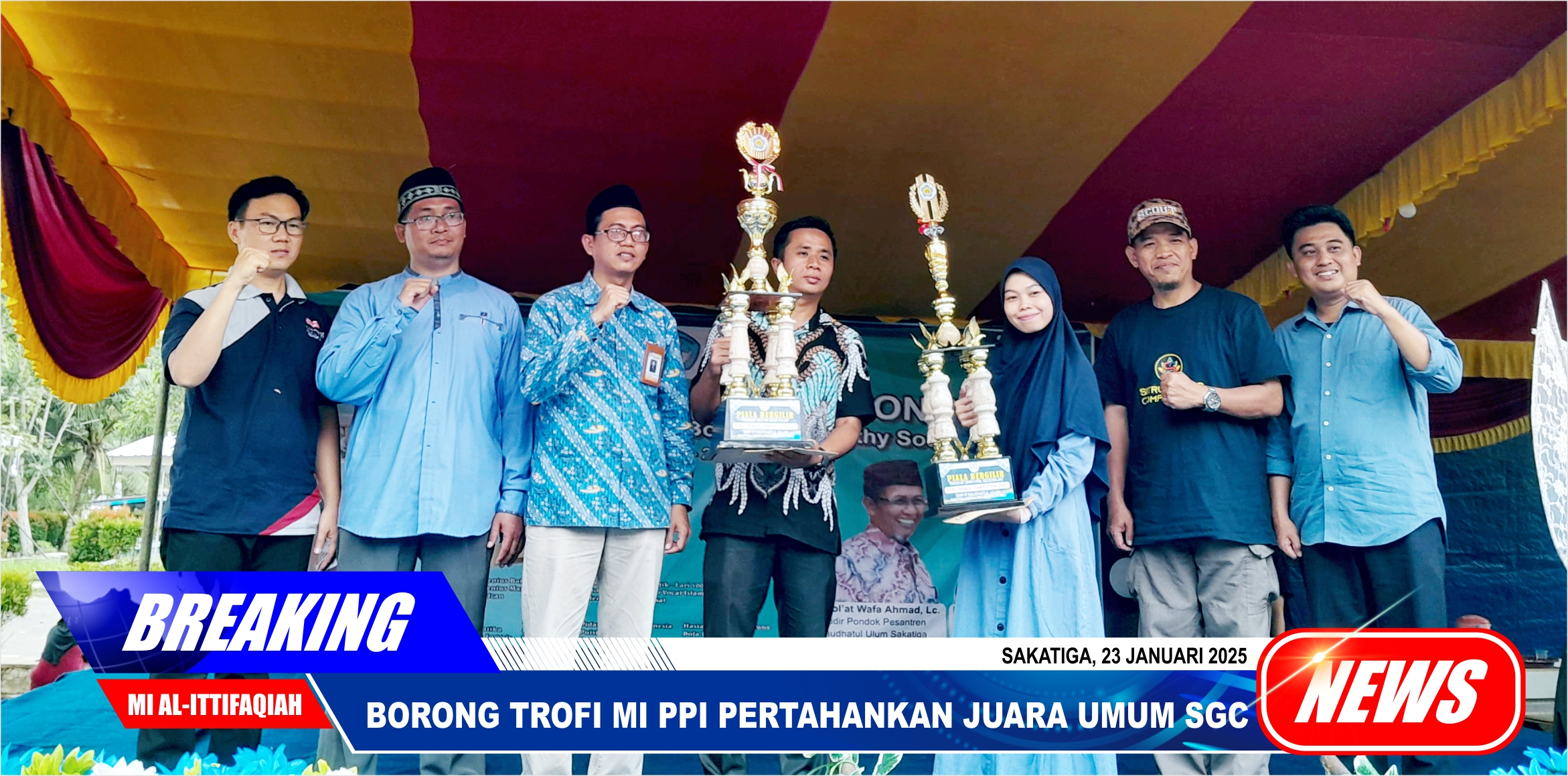 BORONG TROFI, MI PPI PERTAHANKAN JUARA UMUM SGC